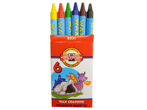 Voskové pastelky, 6 farieb-1 Voskové pastelky, 6 farieb-1